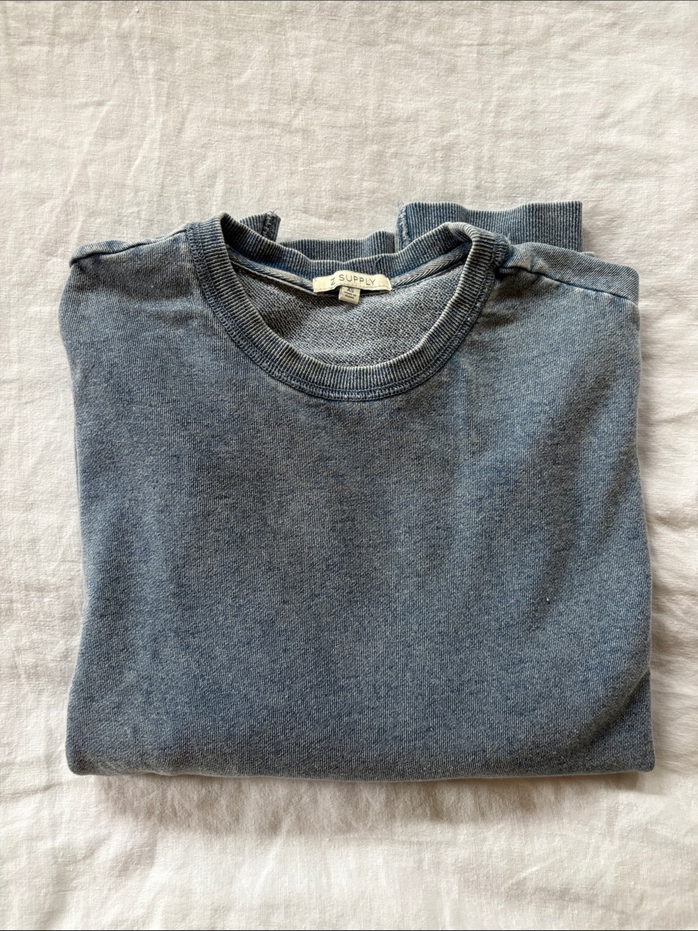 Z Supply Blue Crewneck Sweatshirt